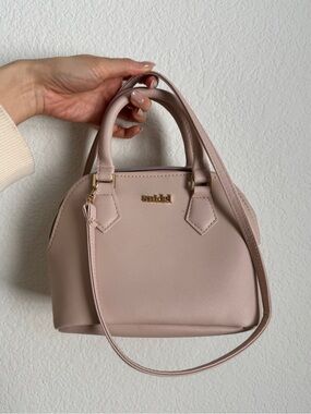 Snidel Blush Pink Dome Satchel with Detachable Strap